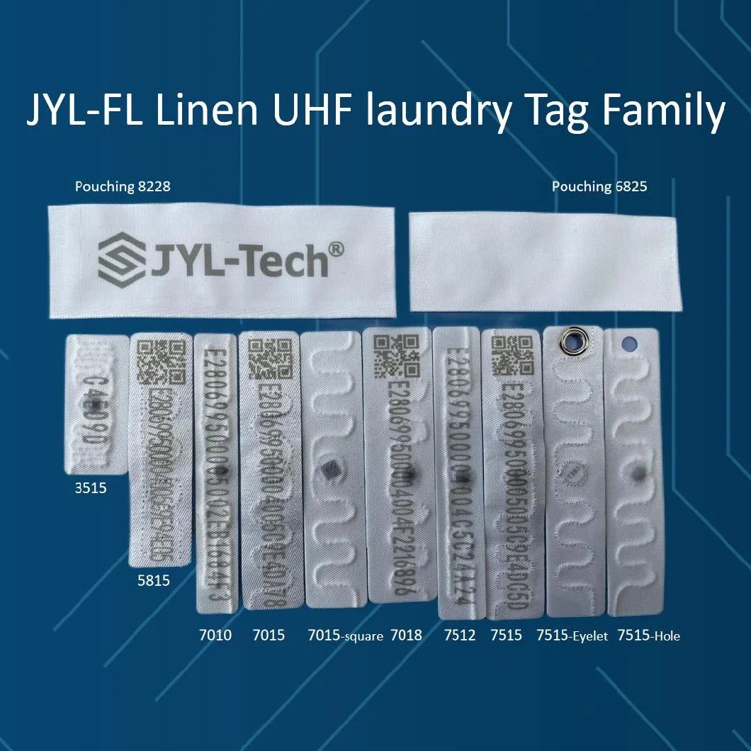 Hospitality and Healthcare Industry Washable Passive RFID Textile Fabric Tag UHF Linen Tag