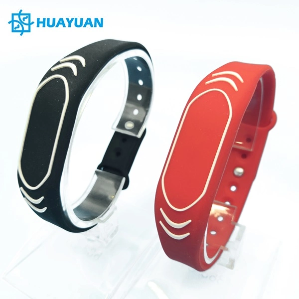 Water Park Waterproof Adjustable Rubber Bracelet MIFARE Classic 1K RFID Silicone Wristband