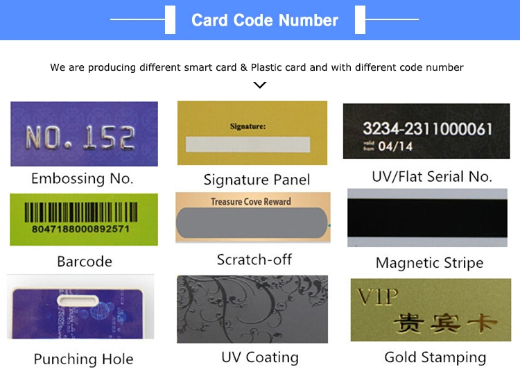 Factory Free Sample Plastic Card PVC RFID Card MIFARE (R) DESFire EV1 2K/4K with High Quality