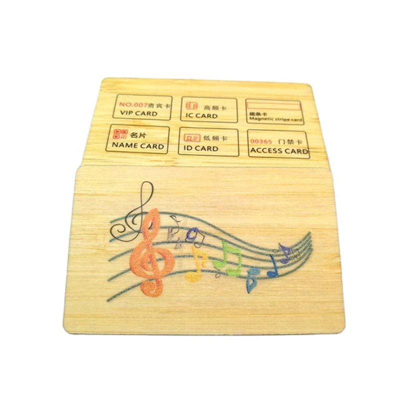 Wholesale ISO14443A MIFARE Classic 1K Proximity Contactless NFC Keytags Wooden RFID Card