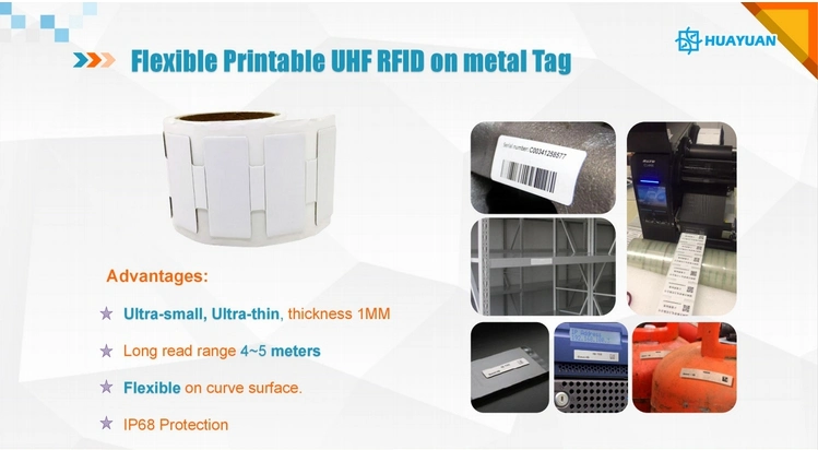 Long Reading Distance ISO18000-6C on Metal RFID Sticker Smart Printable Anti Metal UHF Tags