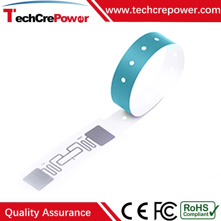 Z004 NFC Mf3 D41 EV1 13.56MHz Wholesale Professional Soft Paper Material One Time Using Disposable Paper RFID Wristband