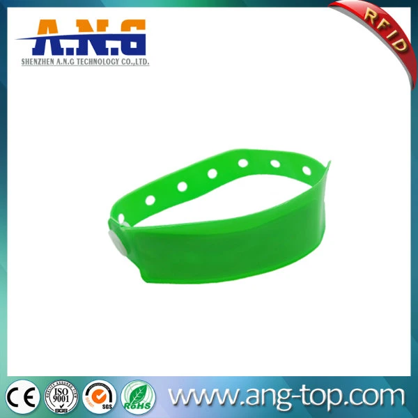 Adjustable Promotional Gift RFID Plastic PVC Vinyl Wristband