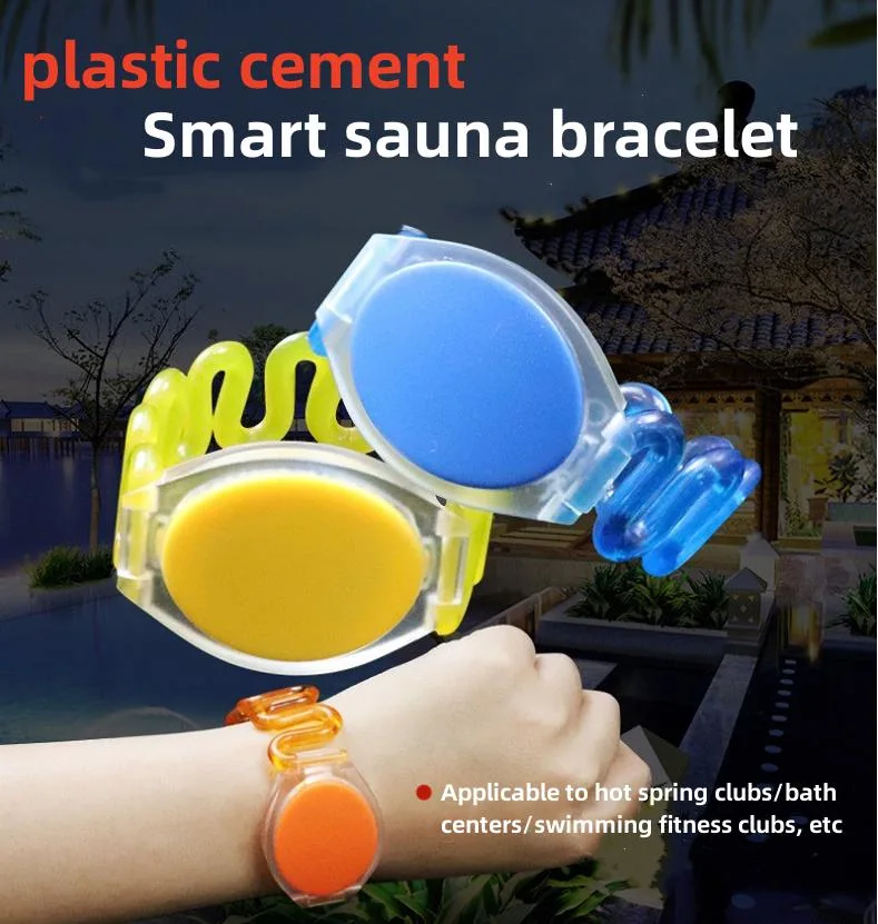 IC Sauna Bracelet RFID Plastic Smart Chip Induction Wristband for Bathroom Cabinet Lock