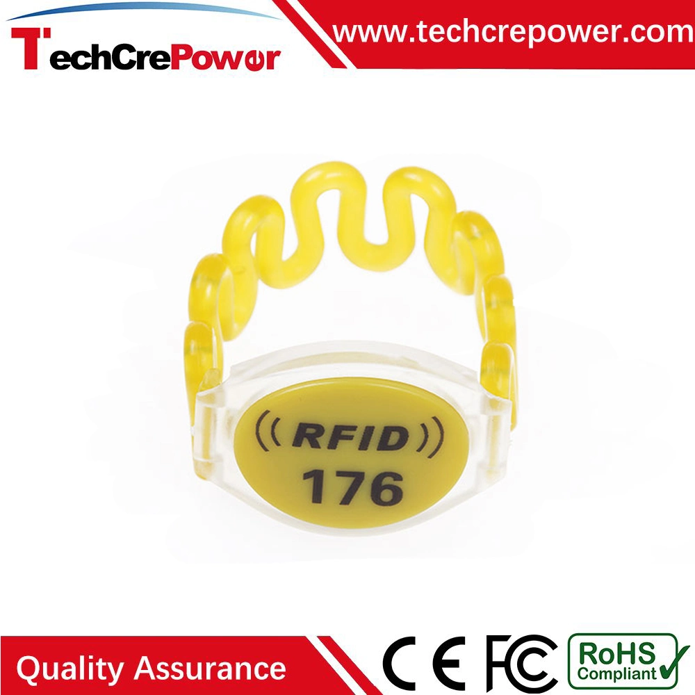 S001 Fudan F08 High Quality RFID 13.56MHz Plastic Wristband