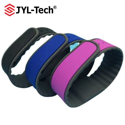 Custom Professional Waterproof 13.56MHz Disposable RFID NFC Silicone Wristband for Club and Event