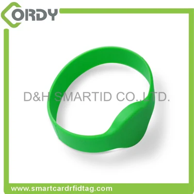 RFID passive disposable colored plastic wristbands