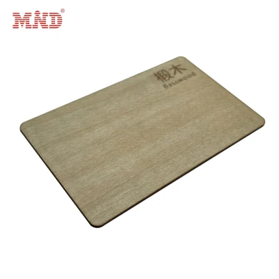 Eco-Friendly Passive Contactless Ntag 213 RFID NFC Wood Card for NFC