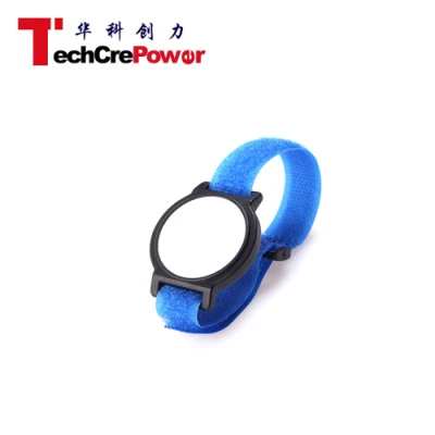Customized Buckle Strap Watch 125kHz RFID Nylon Wristband with Tk4100