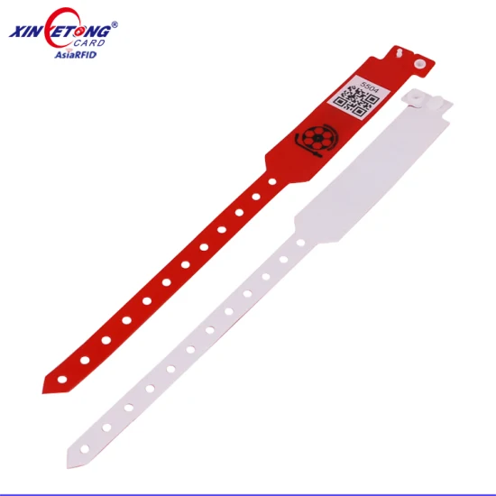 Disposable PVC Material Factory Price Custom Logo RFID Wristband