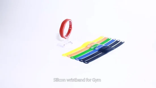 13.56MHz 1K Uid Writable Copy RFID Silicone Wristband