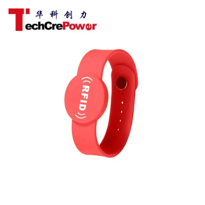 G038-R Tamper Table 860-960MHz RFID Oval Silicone Wristband
