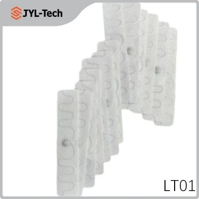 860-960MHz Woven White Ultra-Small UHF Textile Linen Clothing RFID Laundry Tag