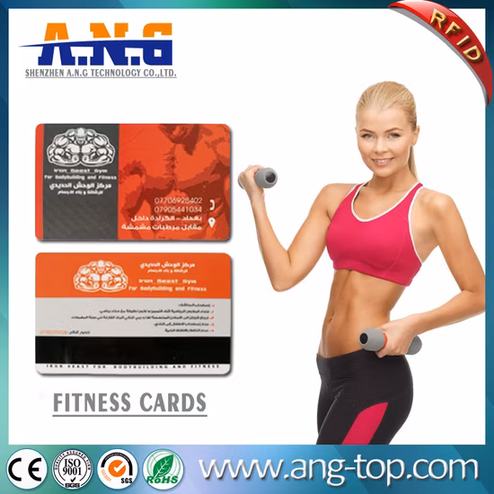 Personal Printing RFID Manbership Card for Fitness Centre VIP Management