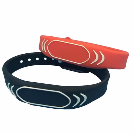 Hot Selling OEM Colorful RFID NFC Wrist Band Bracelet Waterproof 13.56MHz Silicone Rubber Wristband