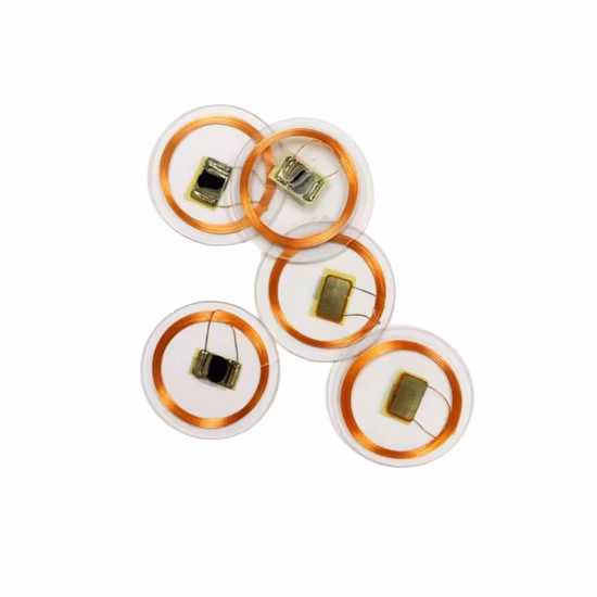 Factory Wholesale 30mm Round Anti-Metal 13.56MHz Passive NFC Sticky Token RFID Disc Tag
