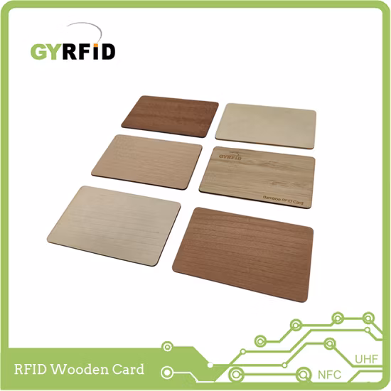 Eco-Friendly RFID Wooden Card DESFire EV2 for Hotel