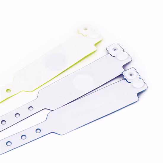 Custom Disposable Soft Plastic RFID PVC Vinyl Wristband for Event