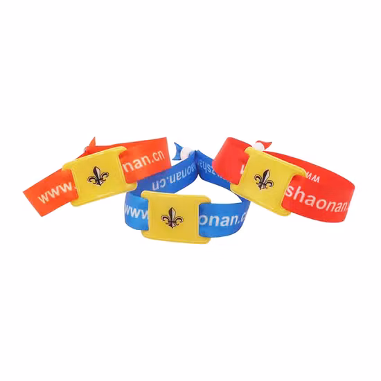 Fabric Woven NFC Bracelet RFID Wristbands Customized Hard Plastic Wristband RFID Band