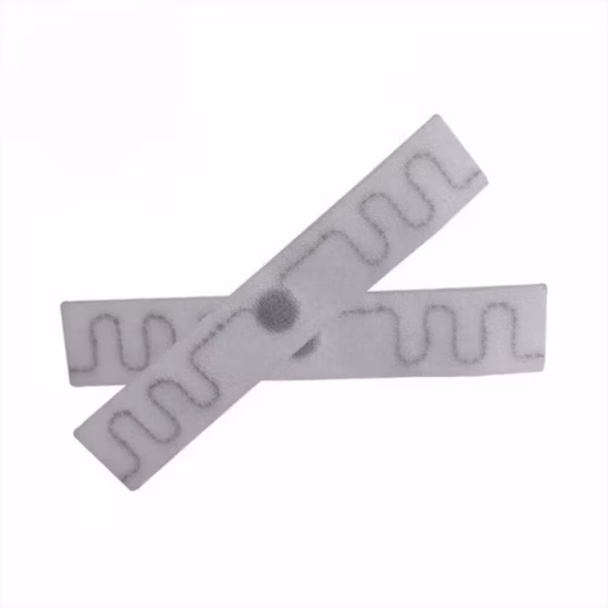 860-960MHz Woven White Ultra-Small UHF Textile Linen Clothing RFID Laundry Tag